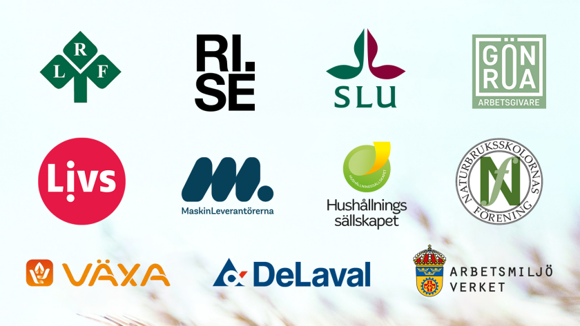 Bild på LAMK:s medlemsorganisationers logotyper.
