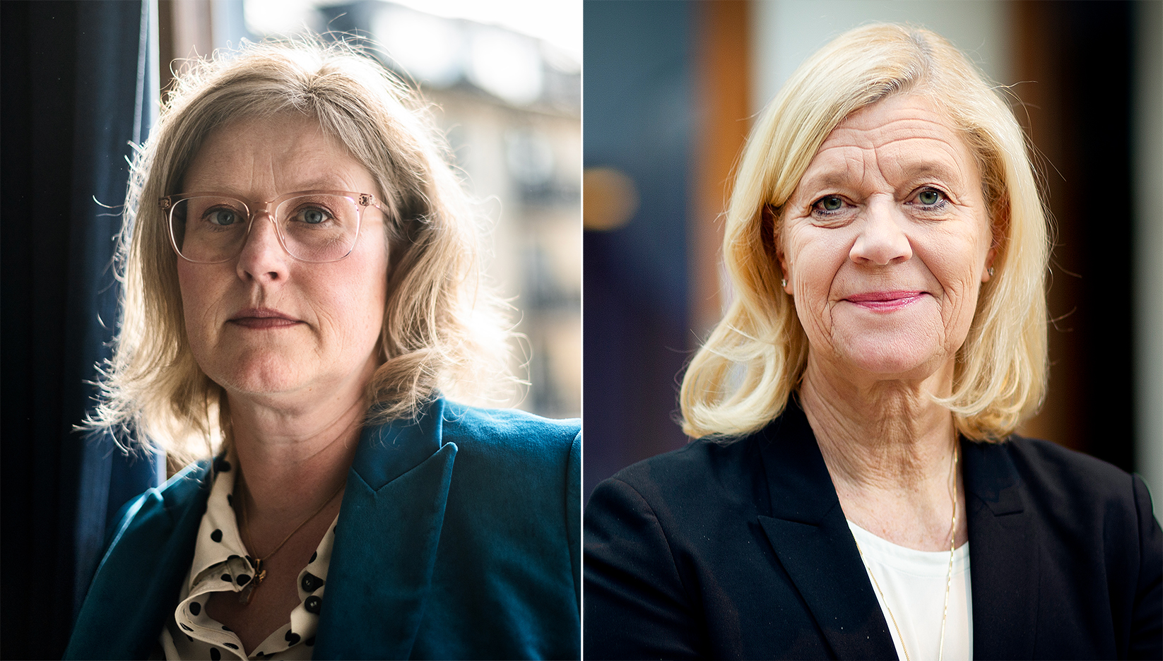 Emma Terander och Lena-Liisa Tengblad. Ihopklippt kollage.