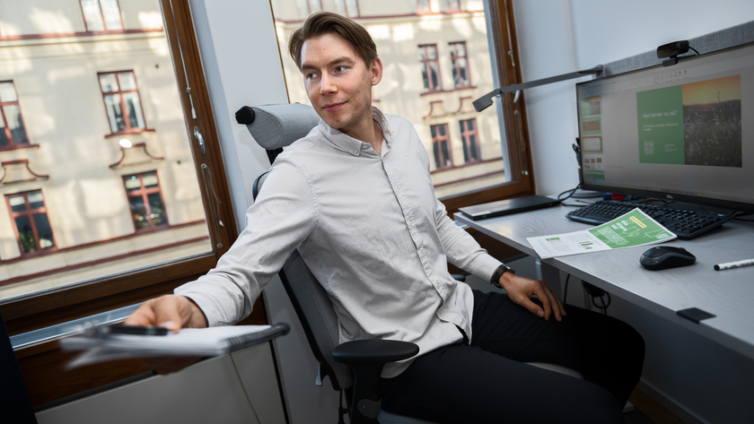 Bild på Joakim Wirén, chefsekonom på Gröna arbetsgivare.