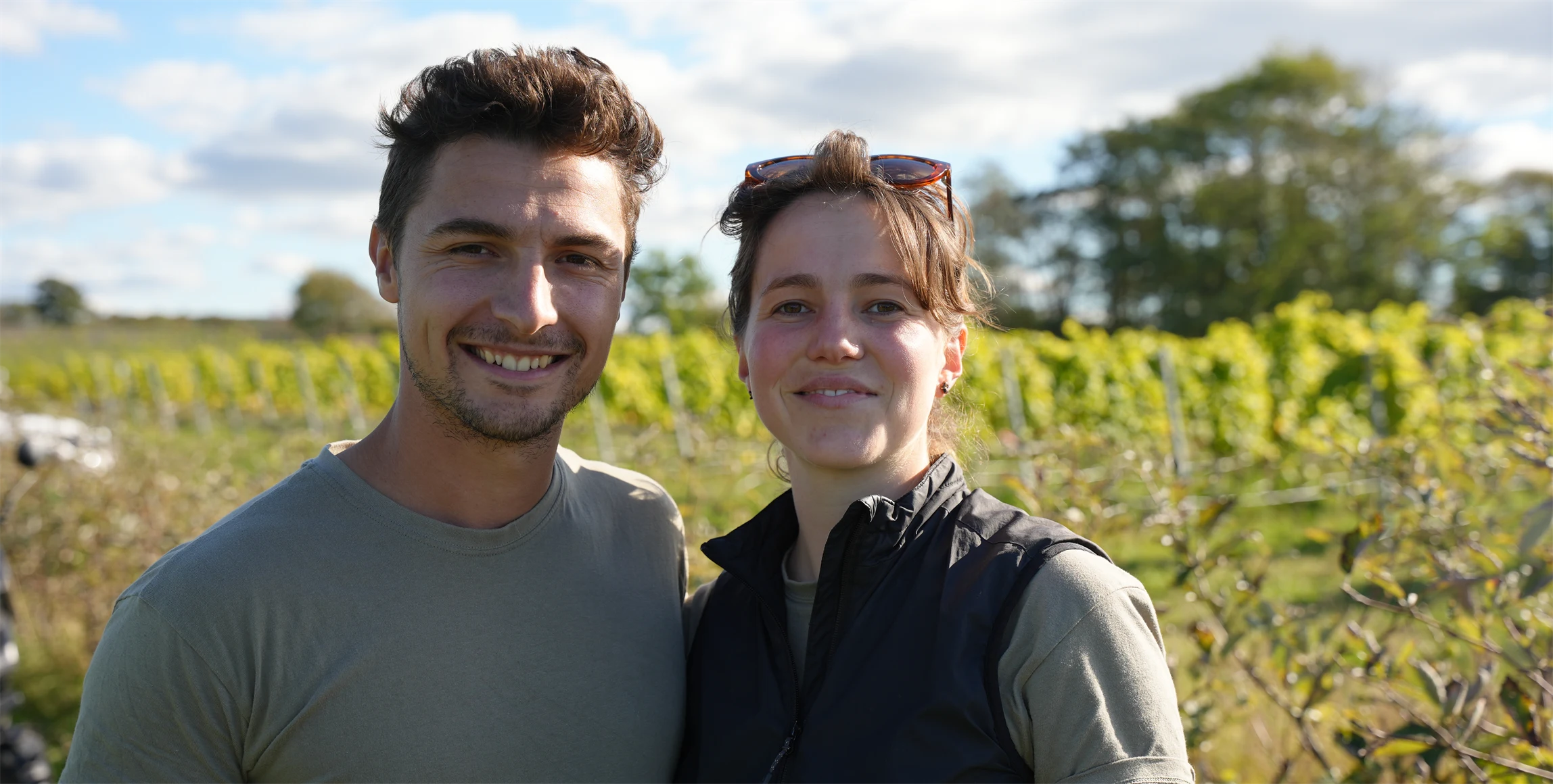 Bild på Romain Chichery och Emma Berto.