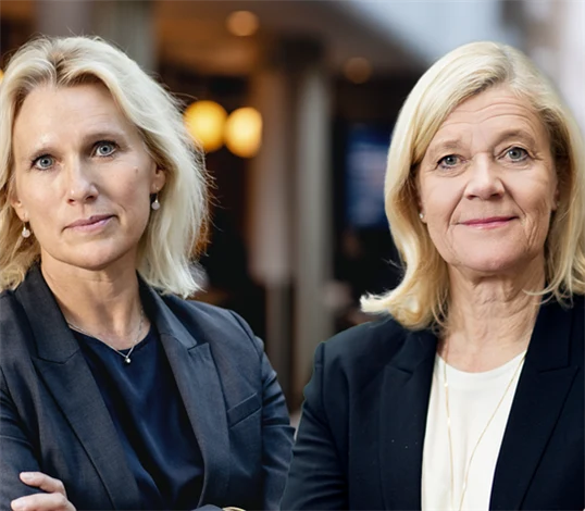 Anna Vargö, förhandlingschef Gröna arbetsgivare, och Lena-Liisa Tengblad, vd Gröna arbetsgivare.
