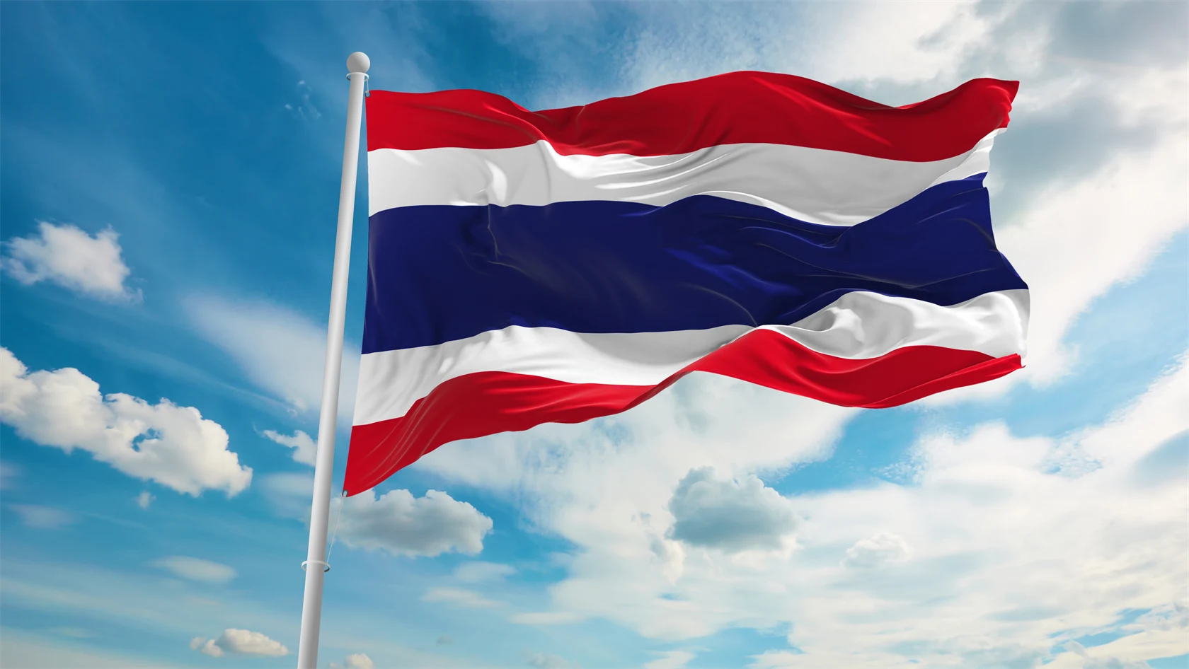 Bild på Thailandsflagga.