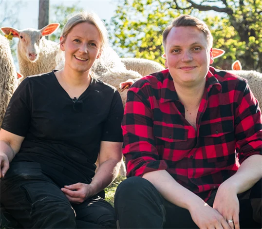 Bild på Sara Staffare och Carl Johan Granqvist.