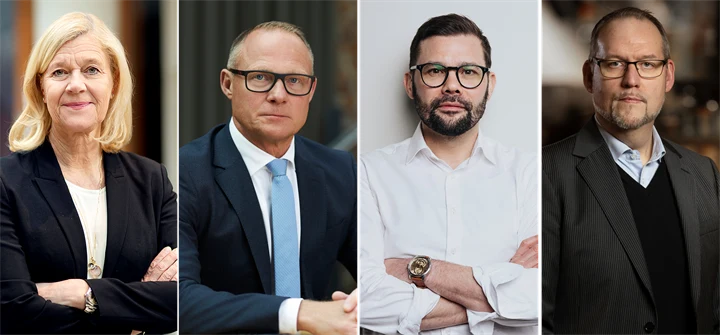 Lena-Liisa Tengblad, Björn Hellman, Magnus Demervall och Magnus Därth. 