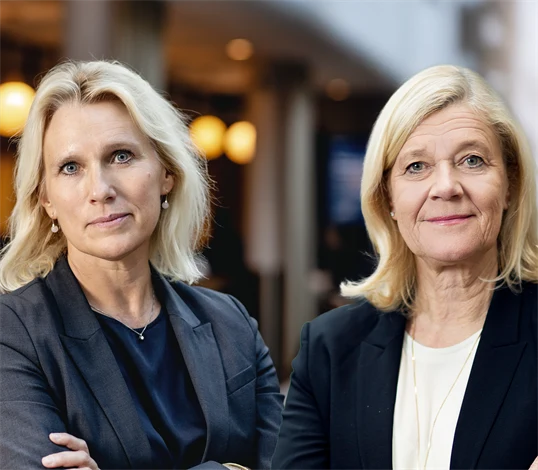 Anna Vargö, förhandlingschef Gröna arbetsgivare, och Lena-Liisa Tengblad, vd Gröna arbetsgivare.